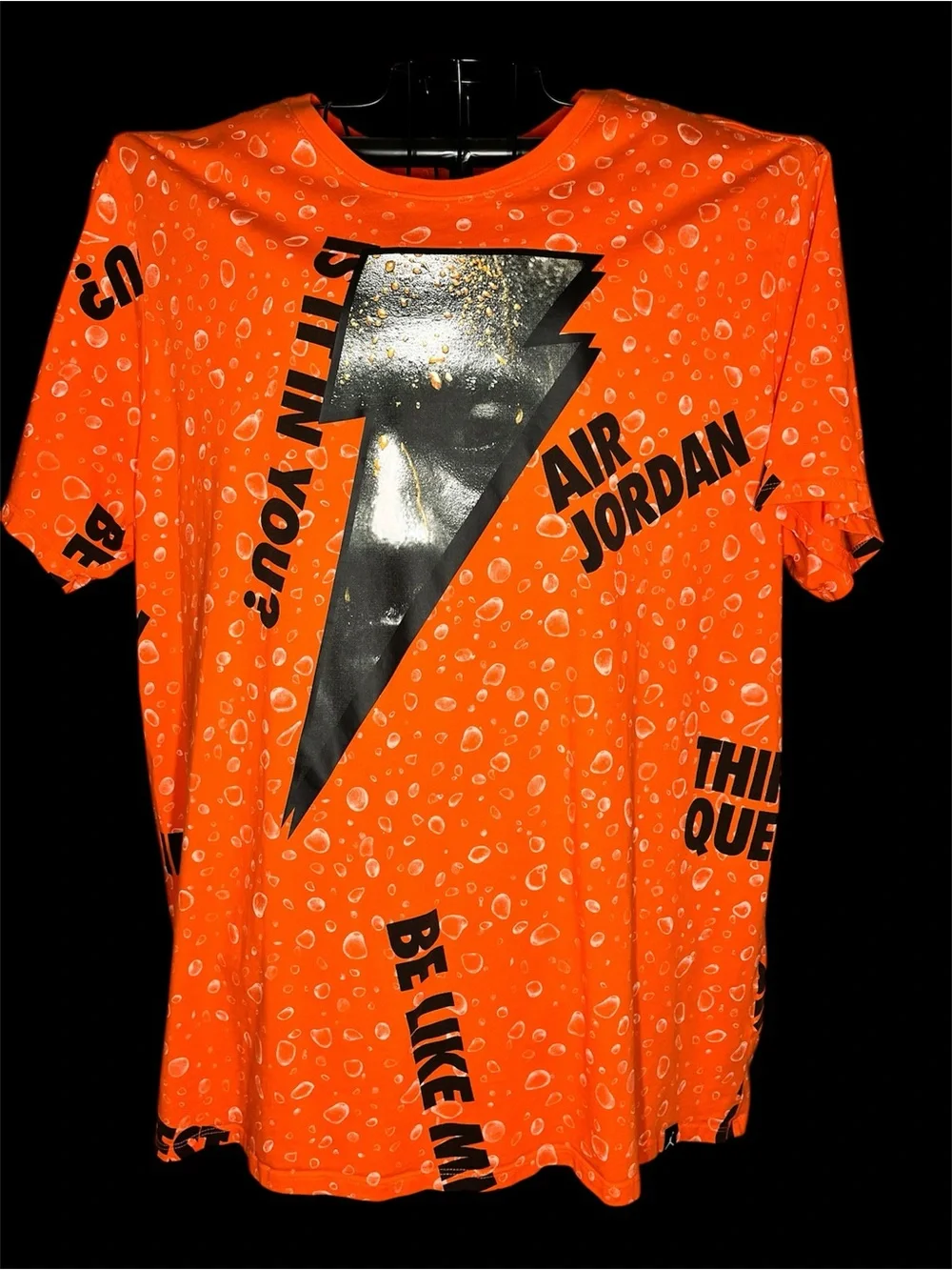 Jordan x Gatorade Be Like Mike Orange Graphic Tee 3XL AJ1165-819